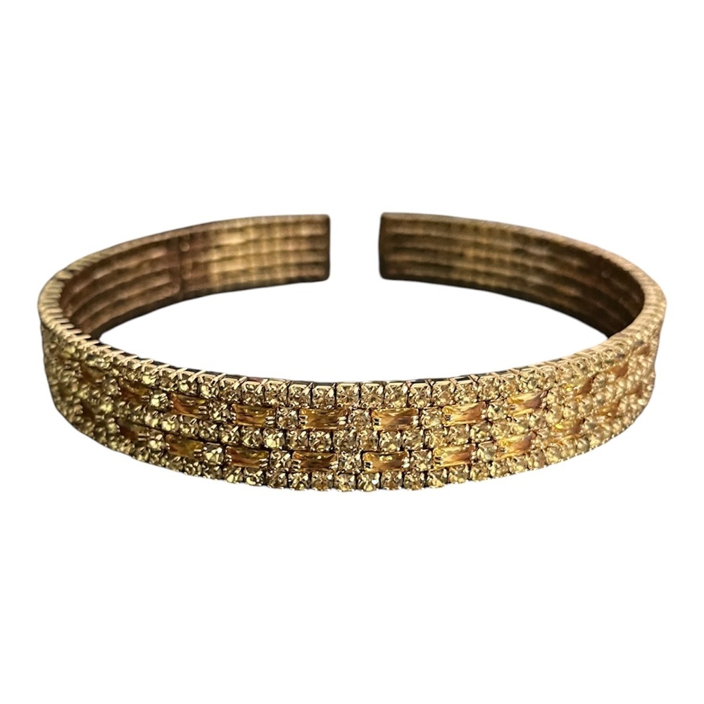Wicked 8 Other Reasons Yellow Brick Road Choker 18K Gold Plated Crystal Necklace